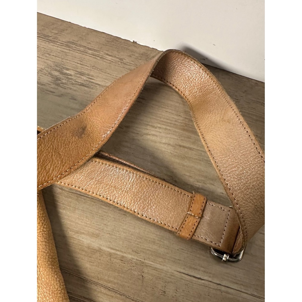 Bed Stu Venice Beach Crossbody Leather Purse Bag Distressed Brown Hobo Boho - Picture 9 of 13